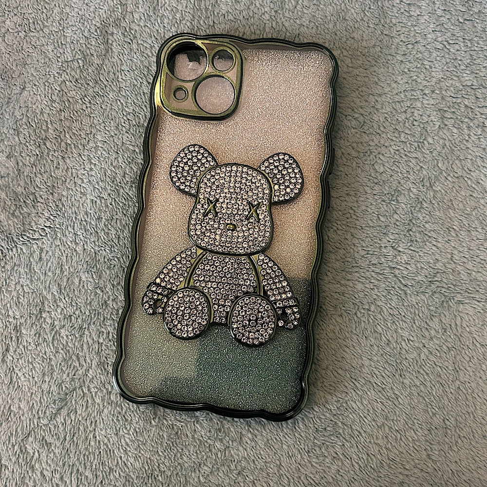 Teddy Bear Jeweled Phone Case